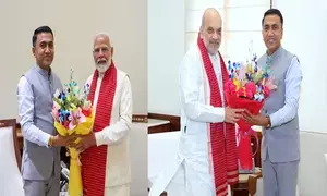 Goa CM Pramod Sawant meets PM Modi, HM Shah in Delhi
