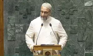 Owaisi raises Jai Palestine slogan after taking oath as MP