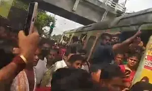 Tension at Bengal’s Birati Station after woman caught with child hidden in bag