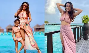 Pranitaa Pandit enjoyed water sports, snorkelling and good food on Maldives vacation