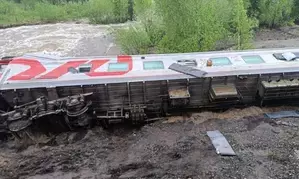 Passenger train derailment in Russia leaves 70 injured