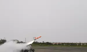 High-speed expendable aerial target ABHYAS completes developmental trials