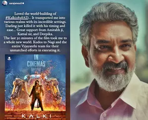 Rajamouli all praise for Prabhas-starrer ‘Kalki 2898 AD’: Transported me into various realms