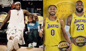 Lakers draft Lebrons son Bronny James to form first active father-son duo in NBA history