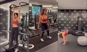 As Mallika Sherawat burns calories, she says ‘path to fitness requires discipline, dedication’