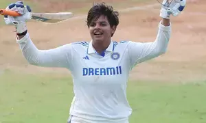 Shafali Varma, Smriti Mandhana power India-W to record-breaking score vs South Africa on Day 1