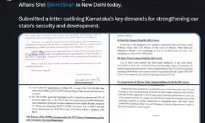 Siddaramaiah meets Amit Shah; seeks implementation of Safe City Project in 5 Ktaka cities