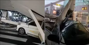 Canopy collapses at Delhi Airports Terminal-1, several injured Canopy collapses at Delhi Airports Terminal-1, several injured