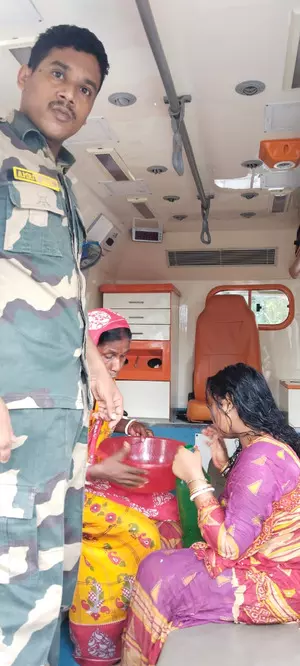 Timely intervention by BSF saves womans life in Bengal