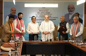 BJP to contest Haryana Assembly polls under CM Sainis leadership: Amit Shah