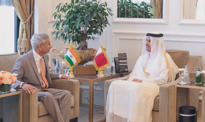 EAM Jaishankar holds talks with Qatars PM & Foreign Minister in Doha