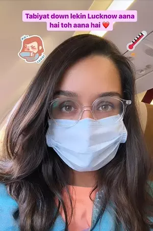 Shraddha Kapoor ignores her ill-health and heads to Lucknow to fulfil a professional commitment