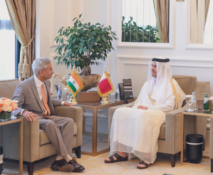 EAM Jaishankar holds talks with Qatars PM & Foreign Minister in Doha