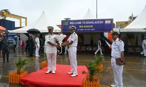 INS Ranvir Docks in Bangladesh, Bolstering Naval Ties Between Nations