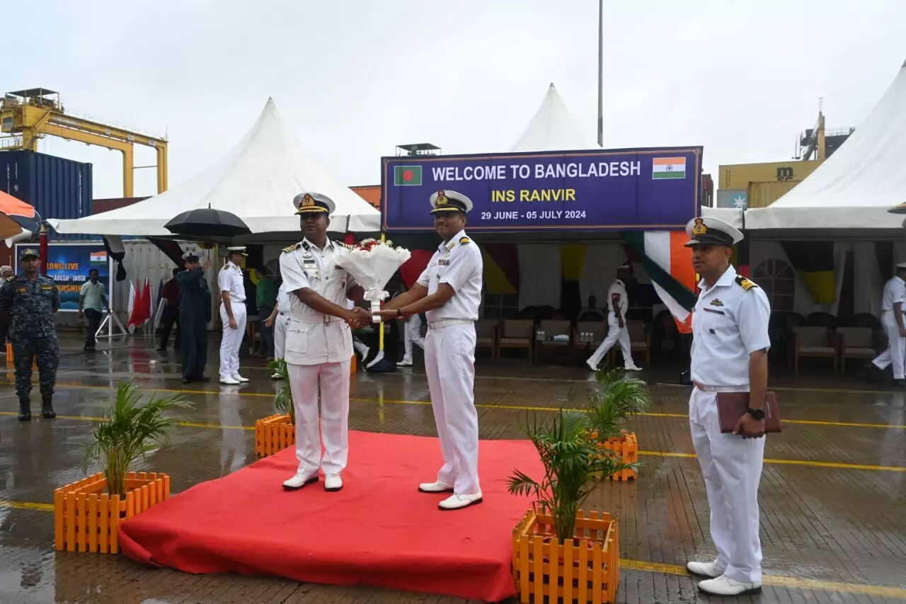 INS Ranvir Docks in Bangladesh, Bolstering Naval Ties Between Nations INS Ranvir Docks in Bangladesh, Bolstering Naval Ties Between Nations