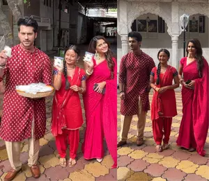Mishri star cast seek divine blessings at Iskcon temple in Juhu