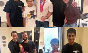 Virat Kohli celebrates T20 World Cup victory with family in Delhi