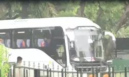 Team India reaches PM Modis residence in New Delhi