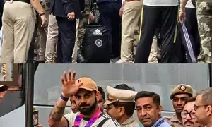 Victorious Indian team basks in euphoric welcome from fans in New Delhi