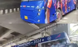 Indias victory parade bus awaits champions in Mumbai ahead of mega celebrations