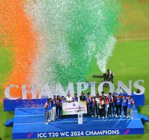 Amid blaring music and overflowing emotions, BCCI fetes T20 Champions on a magical night at Wankhede
