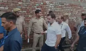 Rahul Gandhi meets families of Hathras stampede victims