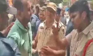 BRS student leaders held during protest at Telangana Public Service Commission