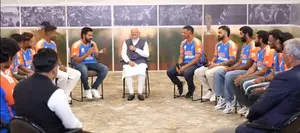 It was Chahal & Kuldeeps idea: Rohit on a unique walk at podium to receive trophy