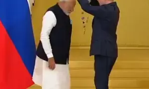 PM Modi receives Russias highest civilian award, dedicates it to  people of India