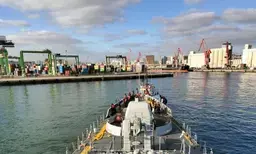 Indian Naval Ship Tabar arrives in Morocco