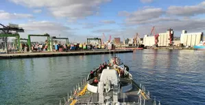 Indian Naval Ship Tabar arrives in Morocco