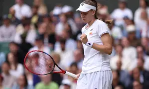Wimbledon 2024: Rybakina cruises past Svitolina into semifinals; Krejcikova halts Ostapenkos run