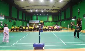 President Droupadi Murmu plays badminton with Saina Nehwal ahead of womens lecture series