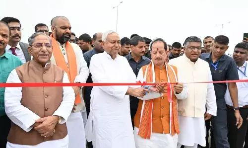 Chief Minister Nitish Kumar Inaugurates New Section of JP Gangapath in Patna Chief Minister Nitish Kumar Inaugurates New Section of JP Gangapath in Patna