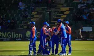 Avesh, Washington, Gill, and Rinku in awe of Ravi Bishnoi’s spectacular catch in third T20I