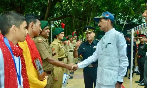 Raksha Rajya Mantri Sanjay Seth Visits Eastern Command HQ and NCC Directorate