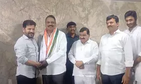 Another BRS MLA joins Congress in Telangana (Lead)