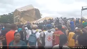 Dozens trapped as school building collapses in central Nigeria