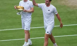 Wimbledon: Heliovaara and Patten save three championship-point to win mens doubles title