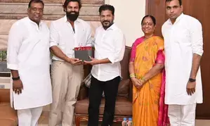 Sai Dharam Tej meets Telangana CM Revanth Reddy, discusses ways to combat child abuse
