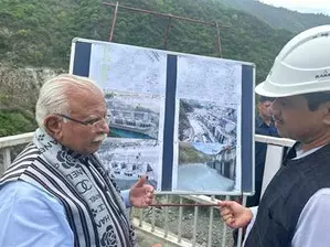 Power Minister Manohar Lal inspects 2,400 MW Tehri hydro power complex in Uttarakhand Power Minister Manohar Lal inspects 2,400 MW Tehri hydro power complex in Uttarakhand