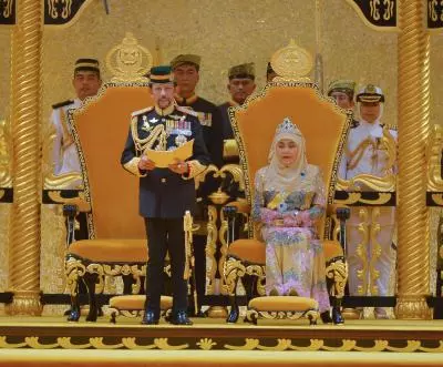 Brunei holds grand parade to mark 78th royal birthday