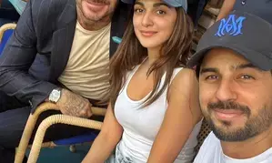 Sidharth shares throwback pic with football legend David Beckham, cheering partner Kiara