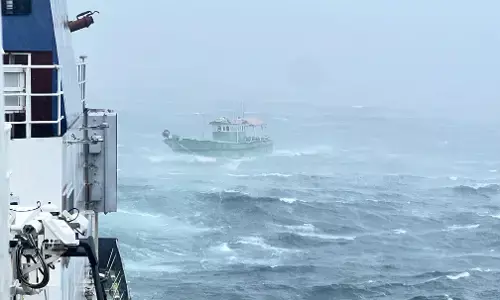 Indian Coast Guard Rescues 11 Crew Members from Sinking Fishing Boat off Kerala Coast