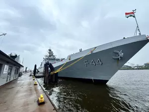 INS Tabar reaches Germanys Hamburg on three-day visit