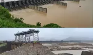 Breach in Peddavagu project inundates villages in Telangana, Andhra Pradesh