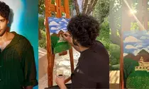 Siddhant Chaturvedi captures idyllic beauty of nature by paint & brush
