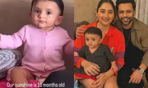 Rahul Vaidya, Disha Parmar celebrate 10 months of their sunshine  baby girl Navya