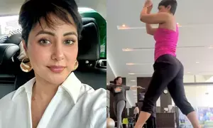 Hina Khan is taking one step at a time as she drops workout video amid chemotherapy