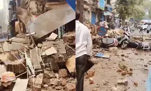 Mumbai: 80-yr-old woman killed, 5 hurt as portion of building crashes (Ld)